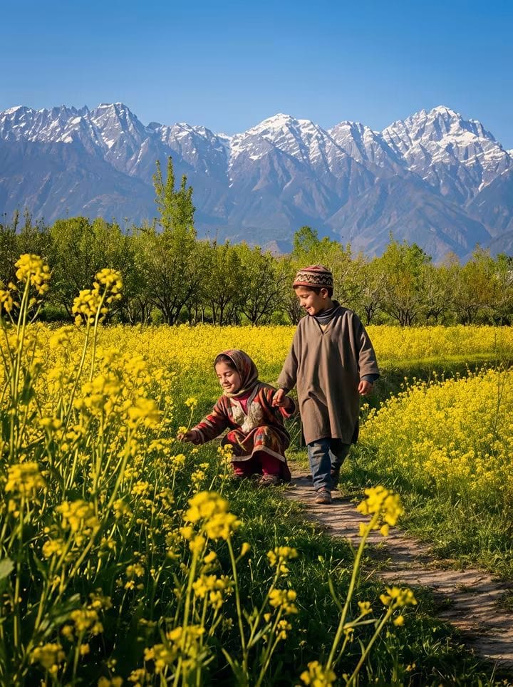Travellers among the Himalayan foothills